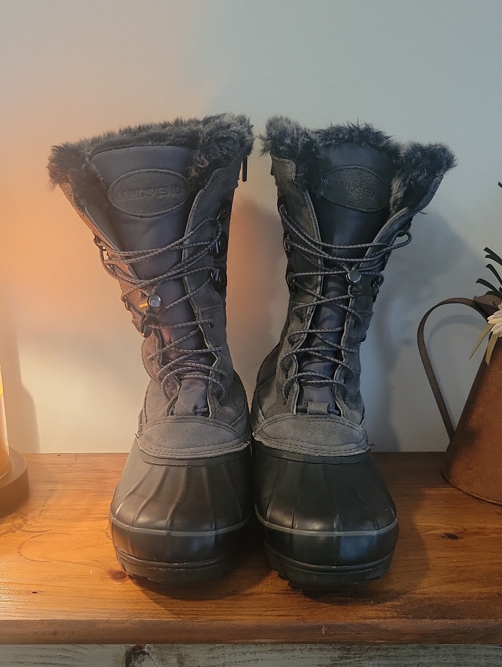 Lands' End Gray Squall Winter Snow BootsSize: Women's 9B (EU 40 / UK 7)Style N